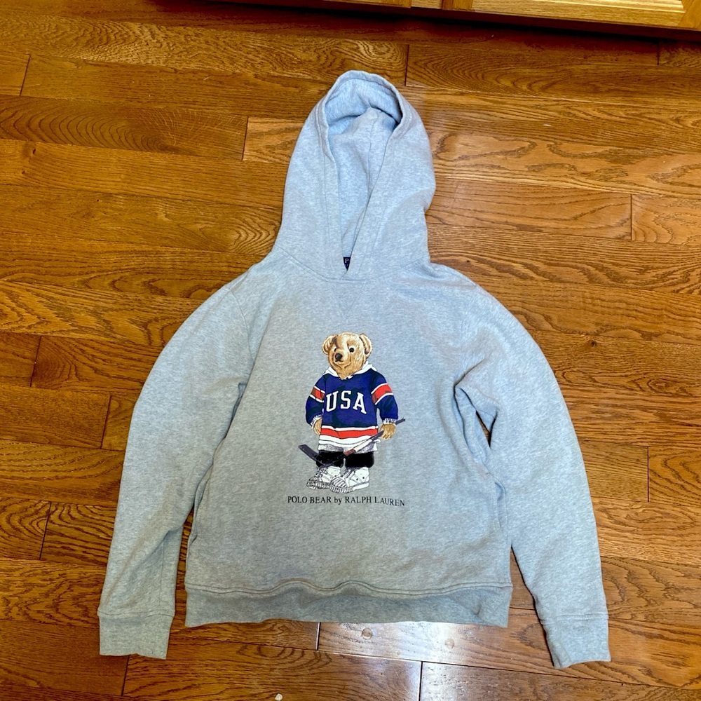 Ralph’s Lauren Grey Bear Hoodie